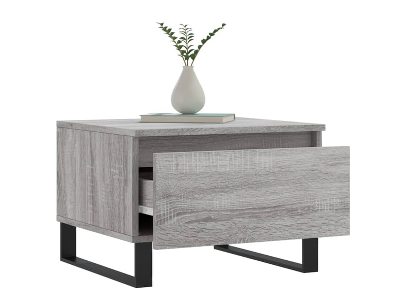  Tables basses 2 pcs - table de salon - table à thé sonoma gris 50x46x35 cm bois d'ingénierie  - Conforama D