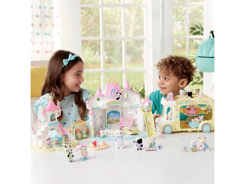  5748 sylvanian families - le duo de bebes en habits de pluie 5748 - Conforama E