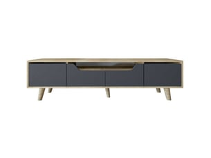 Meuble tv coloris gris 185 cm HANAH HOME  