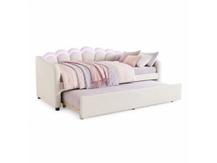 Lit banquette 90x200 cm REDOM coloris beige