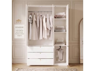 Armoire <strong>WELLTIN</strong> <strong></strong> coloris bois clair largeur 225 cm