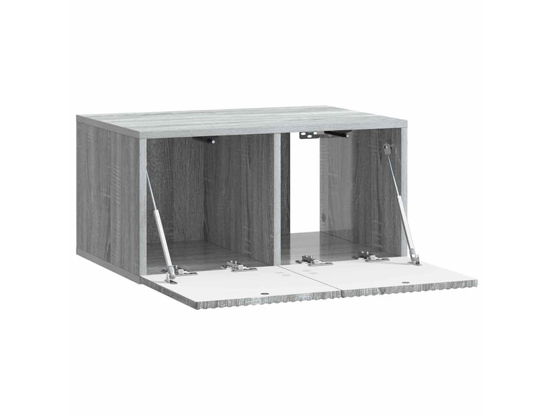  Meuble tv - banc tv - meuble de rangement mural 59,5 x 41 x 30 cm sonoma gris bois d'ingénierie  - Conforama E