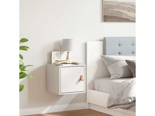 Étagère, armoire murale blanc 31,5x30x30 cm bois de pin massif cf40981
