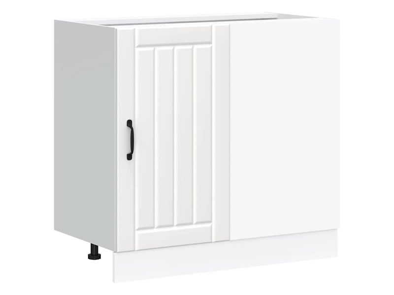 Meuble de rangement, meuble bas de cuisine blanc bois d'ingénierie - Conforama A