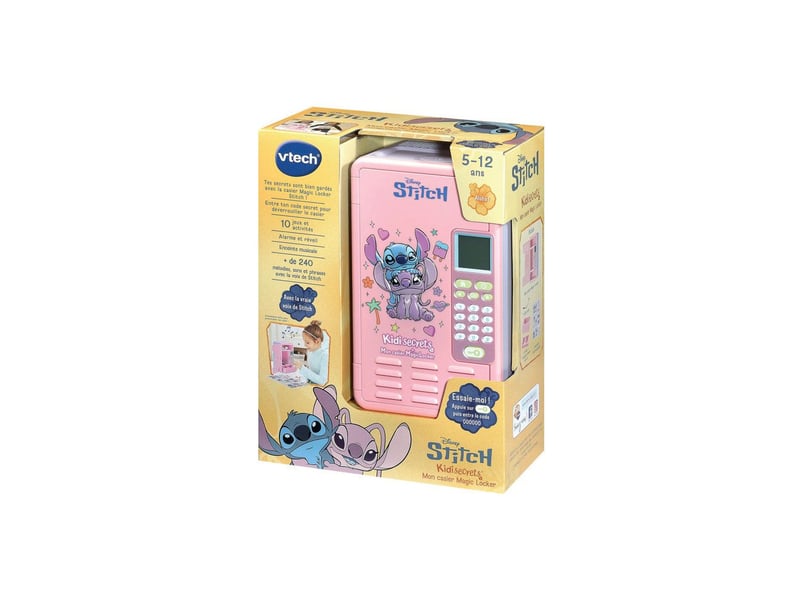Coffre à secrets electronique magic locker code 6 chiffres rose et violet taille 150 x 120 x 250 mm VTE3417765943553 - Conforama C