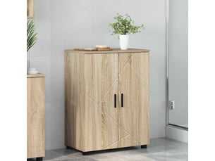 Cabinet de salle de bain, armoire salle de bain chêne sonoma 60 x 35 x 80 cm cf65356
