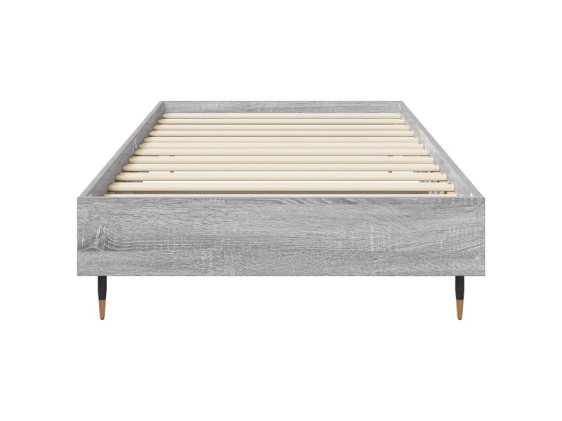  Lit simple- lit adulte -  cadre de lit sonoma gris 80 x 200 cm bois d'ingénierie  - Conforama C
