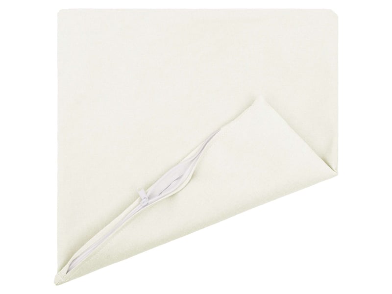  Lot de 2 coussins avec oreiller, coussins décoratifs heerlen blanc tissu cf50156  - Conforama C