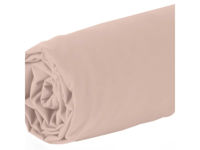  Drap housse 140x190 cm bambou métis rose PD23147 - Conforama B