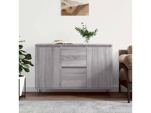 Buffet - bahut - meuble de rangement sonoma gris 101,5x35x70 cm bois d'ingénierie