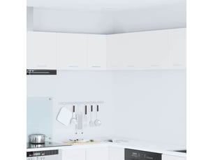 Meuble de rangement cuisine, armoire suspendue blanc 57x57x40cm bois d'ingénierie