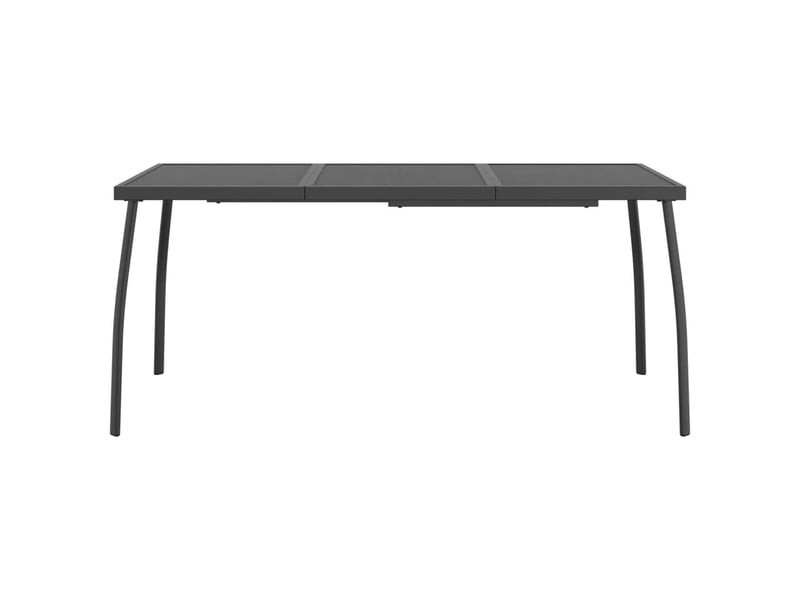  Table basse | table de jardin anthracite 165x80x72 cm treillis d'acier  - Conforama C