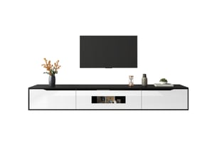 Meuble tv coloris bicolore 35 cm <strong>FLORAGRACE</strong>  <strong></strong>