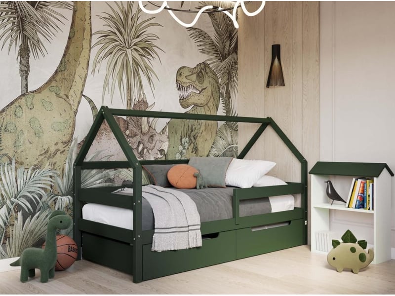  Yappysole - lit cabane 200x90 cm - vert 4754010388943 - Conforama E