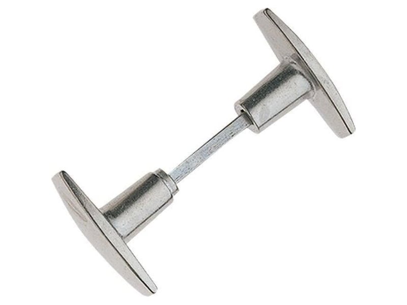  Bouton carré double en aluminium poli 67  - Conforama E
