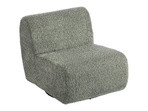 Fauteuil fixe pivotant <strong>PANGIVO</strong> <strong></strong> Tissu gris