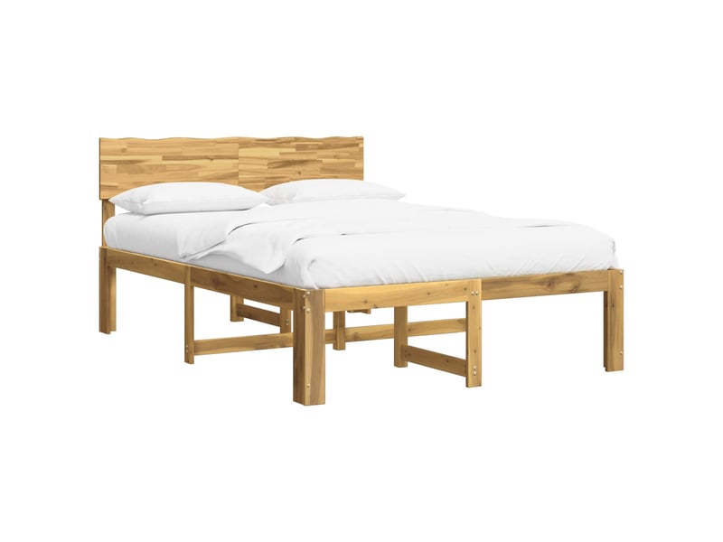  Lit double- lit adulte -  cadre de lit double avec tête de lit rostock blanc 120 x 190 cm  - Conforama A