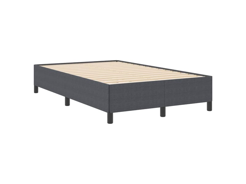 Lit double- lit adulte - lit à lattes gris foncé 120 x 190 cm tissu en velours côtelé - Conforama C