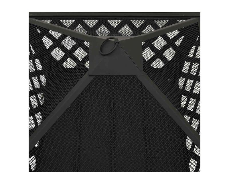  Brasero exterieur, foyer camping avec tisonnier 64 cm xxl acier  - Conforama E