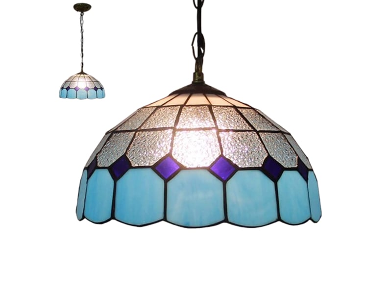  Suspension créative en bois massif et verre, style campagne – e27, source 9w blanc chaud incluse, pour salle à manger, bureau et chambre-style 7  - Conforama A