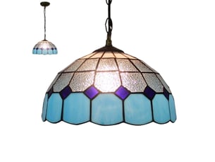Suspension créative en bois massif et verre, style campagne – e27, source 9w blanc chaud incluse, pour salle à manger, bureau et chambre-style 7