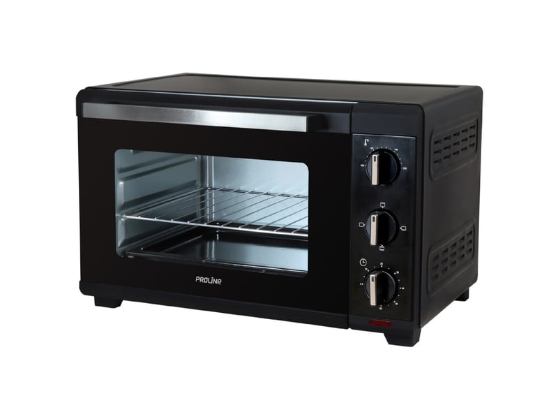  Mini four electrique 19l 1280w noir argent 4 modes de cuisson 5083770 - Conforama B