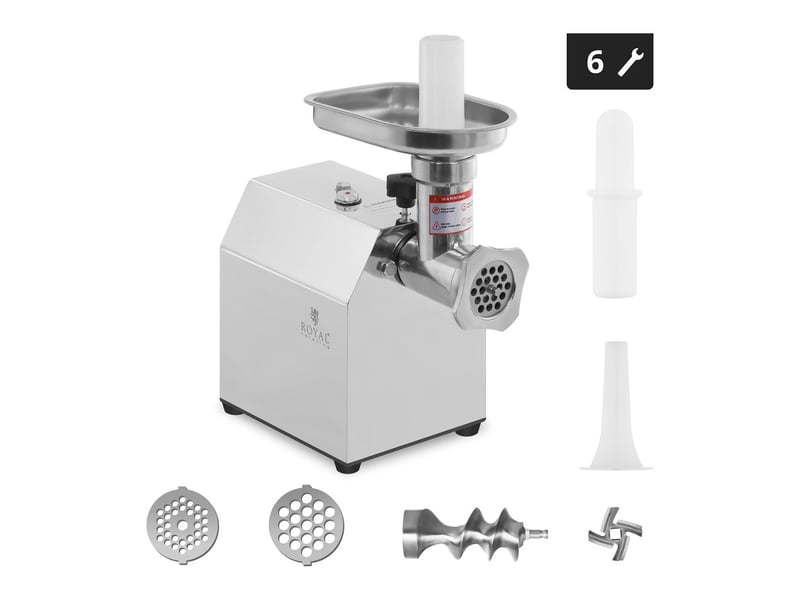  Hachoir à viande inox fonction retour en arrière 70 kgh puissance: 600 watts 14_0001956  - Conforama A