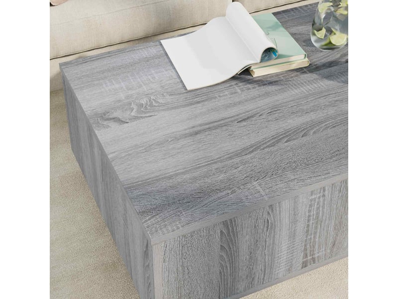 Table basse - table de salon - table à thé gris sonoma 95 x 55 x 31 cm bois d'ingénierie - Conforama D