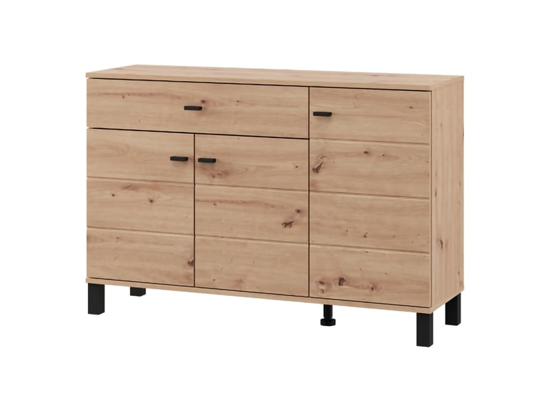  Buffet uyuni, commode un tiroir, 116x35x78h cm chêne marron noeuds Uyuni - Conforama A