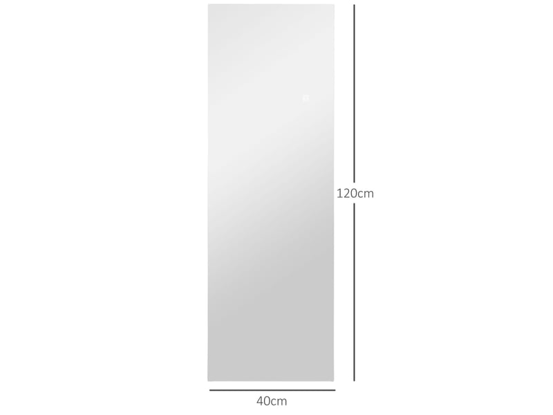  Miroir sur pied led 40 x 120 cm tactile sans cadre homvra  - Conforama E