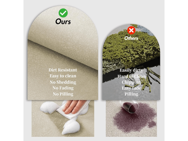  Tapis de salle de bain beige 50x80cm, super absorbant, séchage rapide, tapis de bain en terre de diatomée pour salle de bain avec revers en caoutchouc  - Conforama E