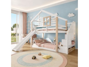 Lit superposé 2x90x200 cm <strong></strong>  <strong></strong> coloris bicolore