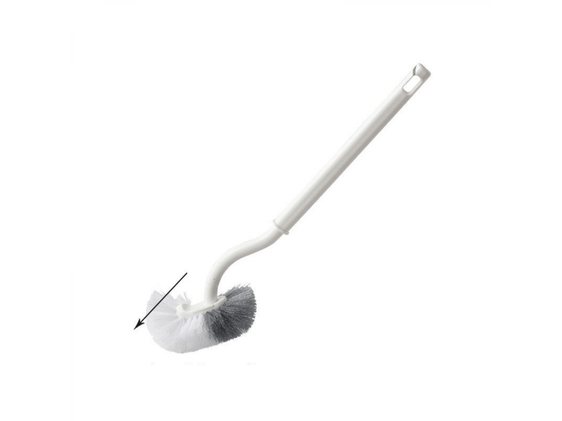  Brosse de toilette brosse wc brosse de toilettes à manche long plastique, avec des poils solides pour le ménage des toilettes, nettoyage en profondeur  - Conforama D