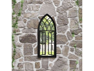 Miroir rectangulaire à fixer coloris noir <strong></strong>  <strong></strong> - 70 cm x 30 cm