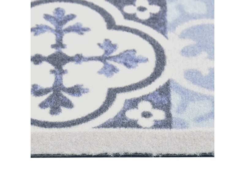  Tapis rectangulaire lavable pour cuisine couloir 300 x 60 cm antidérapant design mosaïque en polyamide noir 02_0046517  - Conforama C