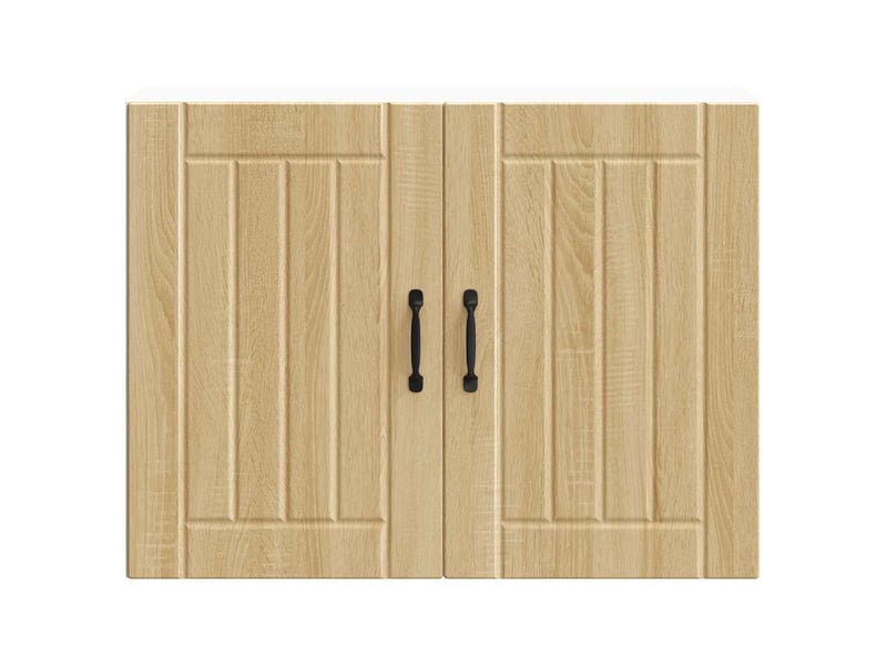  Meuble de rangement, armoire murale de cuisine lucca chêne sonoma bois ingénierie shl8654  - Conforama D