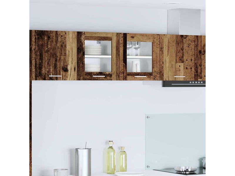 Meuble de rangement cuisine, armoire suspendue bois ancien 40x31x40cm bois d'ingénierie - Conforama B