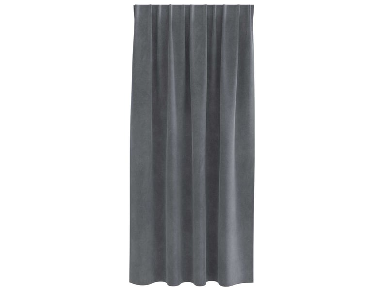  Lot de 2 rideaux, rideaux de fenêtre gris clair 140 x 175 cm velours cf44036  - Conforama D