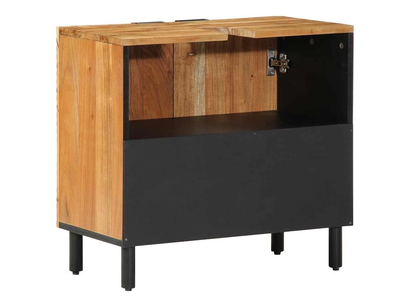  Meuble sous lavabo de salle de bain marron 62 x 33 x 58 cm cf64918  - Conforama C