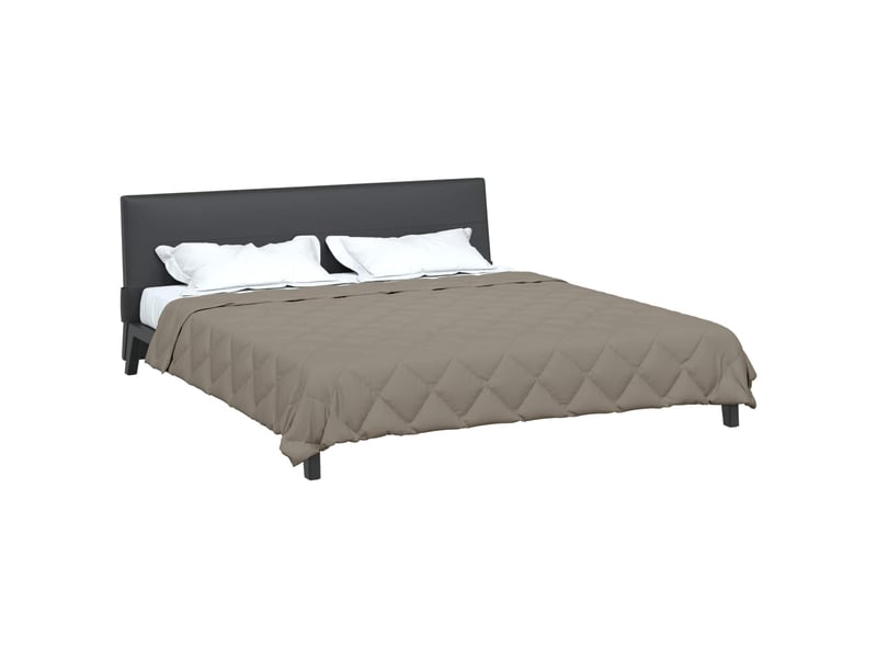  Duvet - couette complet toute l'année gris clair 220 x 260 cm microfibre  - Conforama C