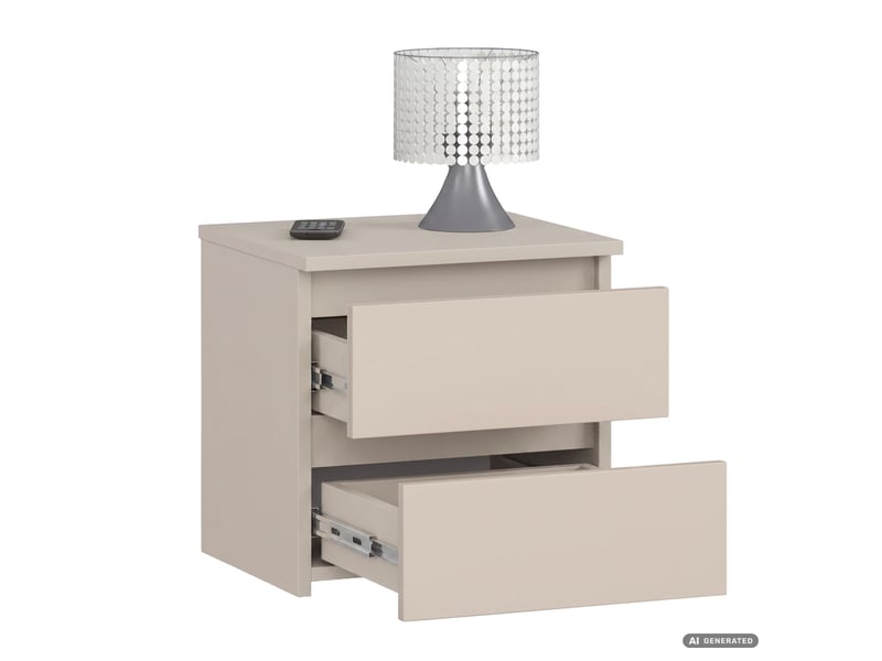  Table de chevet cl2 cachemire 40 cm 2 tiroirs 40x35x40 cm CL2 - Conforama B