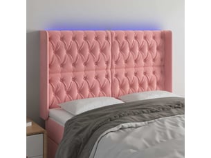 Tete de lit A poser largeur 147 cm   rose