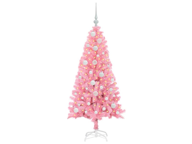  Sapin de noël - arbre de noël rose 120 cm pvc  - Conforama C
