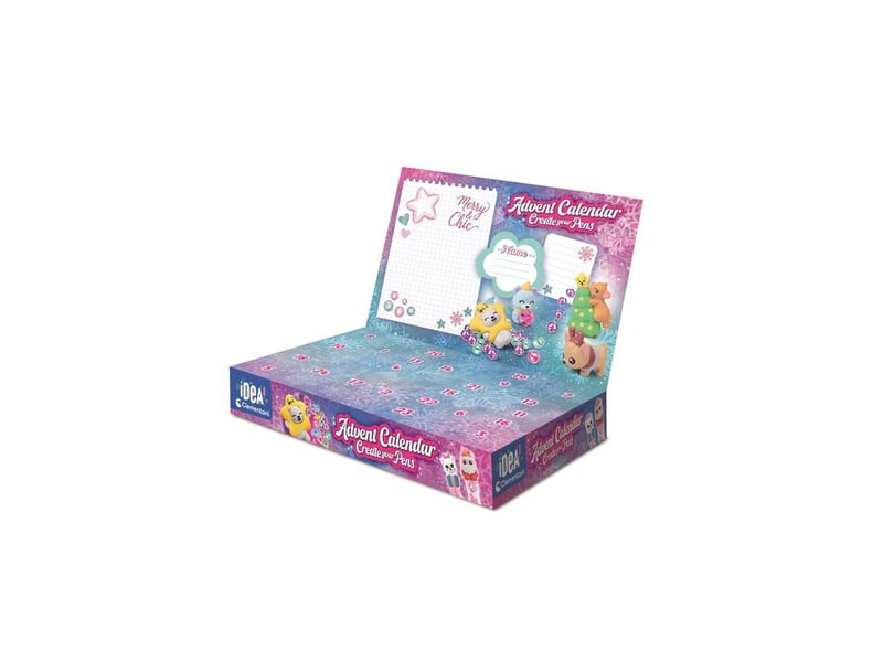  Calendrier de l avent atelier des stylos kit créatif 24 surprises 8 stylos à personnaliser CLE8005125184859 - Conforama C
