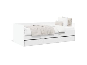 Lit simple 100x200 cm    coloris blanc
