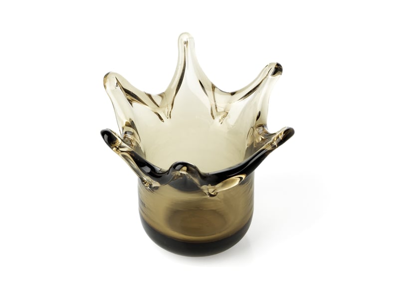  Le bougeoir crown - fumé  - Conforama B