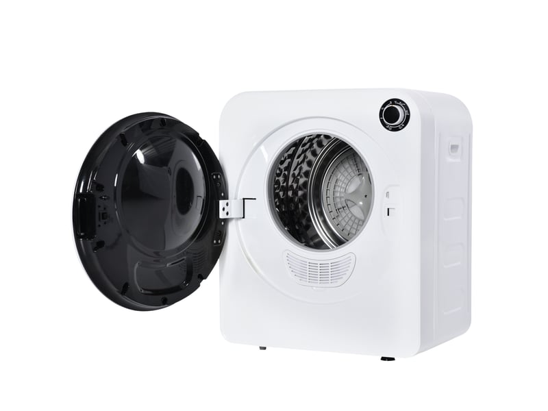  Sèche-linge à évacuation 3 kg 49 x 39 x 59 cm blanc abs, tambour inoxydable, fixation murale  - Conforama D