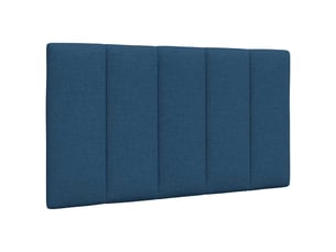 Coussin de tête de lit, coussin décoratif hanko bleu 90 cm tissu
