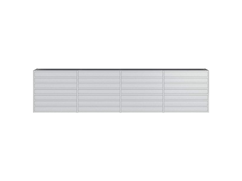  Jardinière - lit surélevé de jardin 320x40x77 cm acier galvanisé argenté  - Conforama D