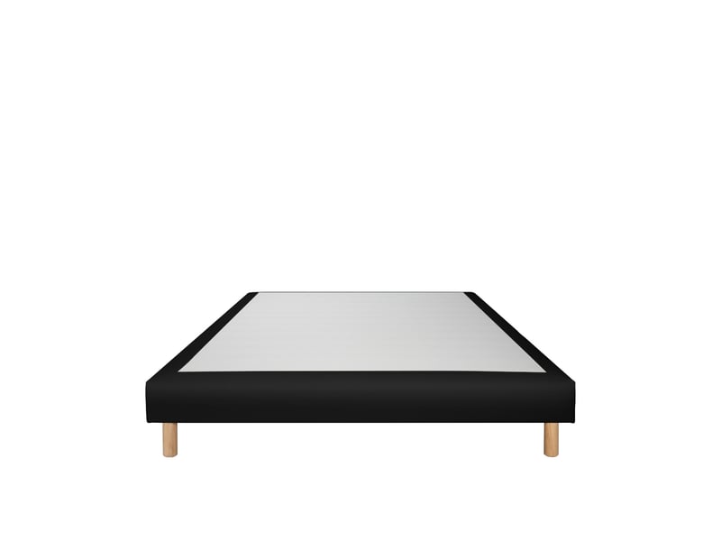  Sommier tapissier simili faro - noir - 90x190 3SO0207180919.0110 - Conforama A